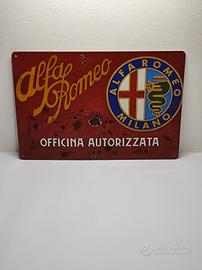 Insegna Targa Alfa Romeo 20x30cm 
