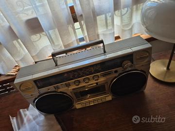 Sharp Boombox Vintage Radio Stereo Cassette