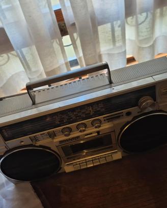 Sharp Boombox Vintage Radio Stereo Cassette