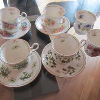 tazze da the Queen's fine porcellana bone china