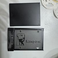 SSD kingston 128 gb con case rigido esterno