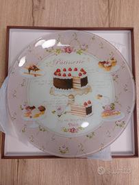 Piatto in vetro per torte Patisserie Shabby Chic