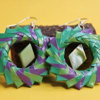 Orecchini Origami Cerchio Modulare