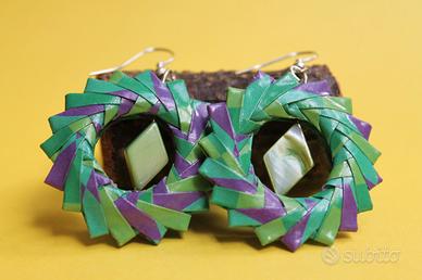 Orecchini Origami Cerchio Modulare