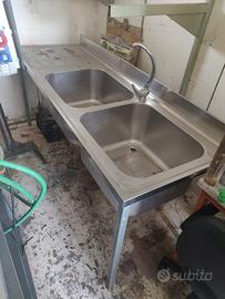 Lavandino professionale inox