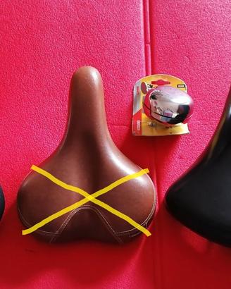 2 Selle + Campanello Acciaio + Ruota Completa 28”