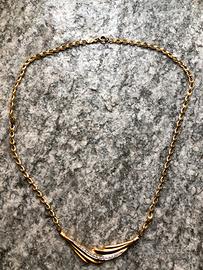 Collana Vintage in Oro 750 e Diamanti Naturali