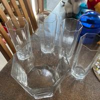 Set porta ghiaccio con 4 bicchieri