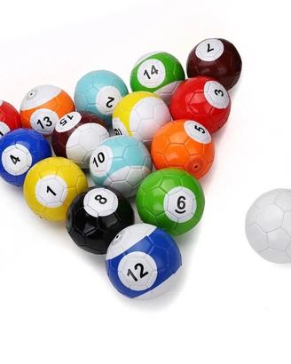 Set palloni calciobiliardo mis. 5 snookball cuoio