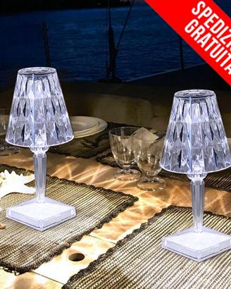 LAMPADA A LED CRISTALLO USB CRYSTAL LED LAMP TOUCH