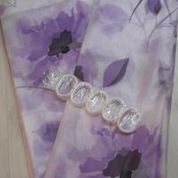 Tenda doccia PVC 200x170 - fiori lilla