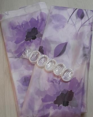 Tenda doccia PVC 200x170 - fiori lilla
