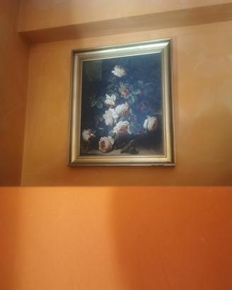Quadro caravaggio con vaso frutta