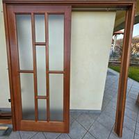 porta scorrevole in legno