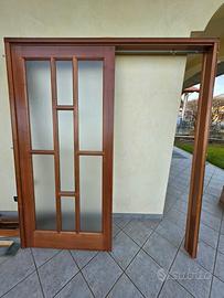 porta scorrevole in legno
