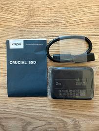 Crucial X9 SSD 2TB Esterno Portatile Usb-C 3.2