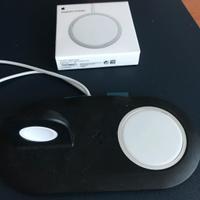 Base ricarica Spigen Duo + MagSafe Apple originale