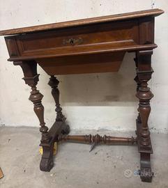 Tavolino da lavoro Luigi Filippo in legno