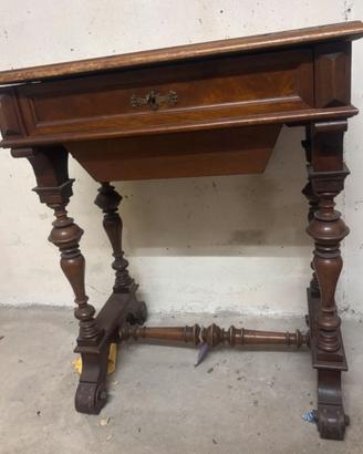 Tavolino da lavoro Luigi Filippo in legno