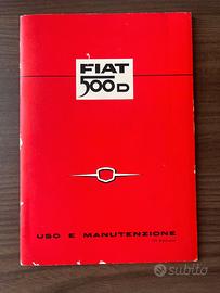 Libretto Uso e Manutenzione Originale Fiat 500 D