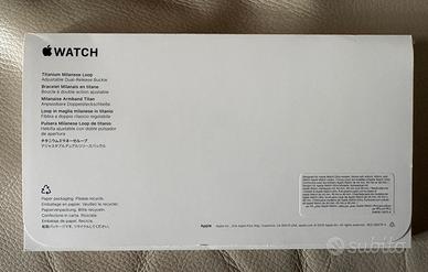 Cinturino Apple Black Titanium Maglia Milanese