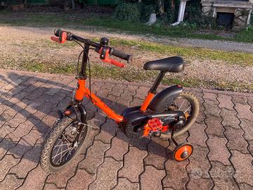 Bici bambino bambina decathlon btwin 14” rotelle
