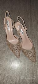 Décolleté Slingback Gioiello Dorate taglia 39