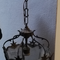 Lampadario lanterna bronzo
