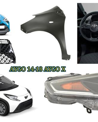 TOYOTA AYGO X paraurti musata airbag cofano fanale