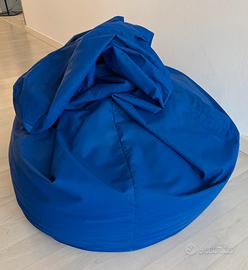 Sacco/pouf blu elettrico