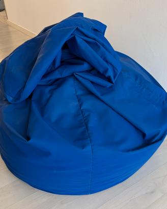 Sacco/pouf blu elettrico