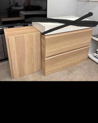 Set Bagno IKEA GODMORGON Rovere - Mobile Lavabo + 