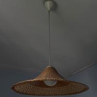 Lampadario in vimini