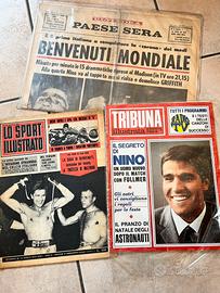 Riviste + giornale pugile Nino Benvenuti
