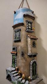 Tegola decorata a mano 