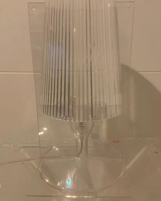 lampada Kartell Take trasparente  etichetta rossa