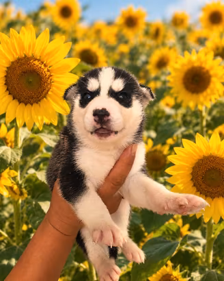 Siberian husky con pedigree enci