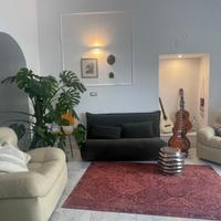 Divano-letto 2 posti Hallen velluto verde