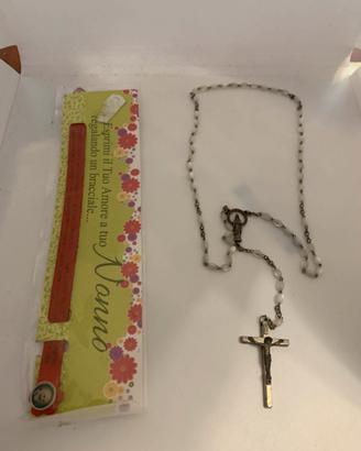 Rosario e bracviale padre Pio