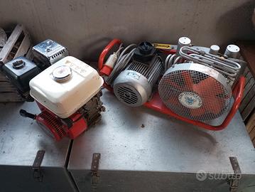 Compressore bombole sub elettrico + scoppio