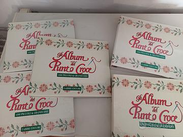 Lotto di 5 Album Punto Croce – Fabbri Editori