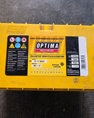 Batteria OPTIMA gialla 75ah