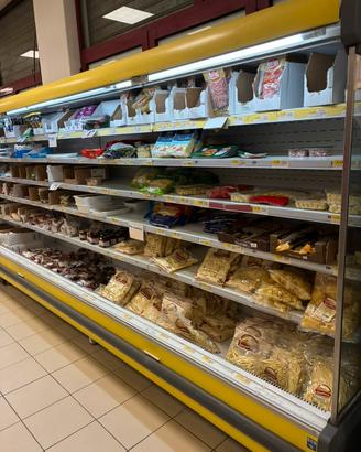 Frigorifero lungo per alimentari