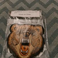 toppa adesiva orso per zaini o abbigliamento 