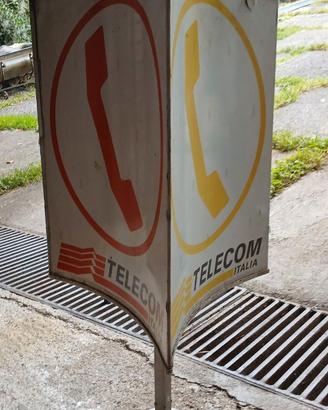 CARTELLO TRIDIMENSIONALE TELECOM PER CABINE TELEFO