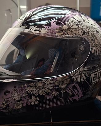 AGV K3 E 2205 MULTI FLEURS BLACK PINK TAGLIA S