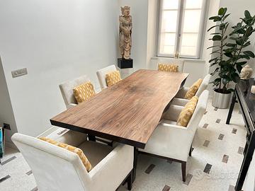 Set di 6 Sedie da Pranzo Bianche Bernhardt