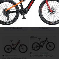 MTB Ktm macina Prowler elettrica full carbonio M