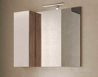 N. 2 specchiere con luci a led con pensile sospeso