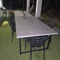 2 tavoli piastrellati